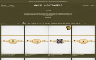 Marie Lichtenberg homepage website preview