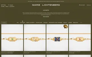 Marie Lichtenberg homepage website preview