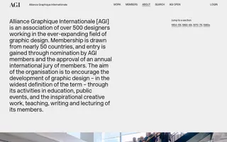 AGI homepage website preview
