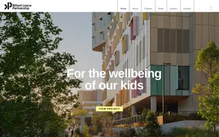 Billard Leece Partnership homepage website preview