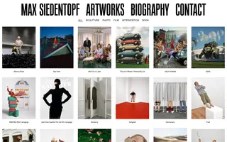 Max Siedentopf homepage website preview