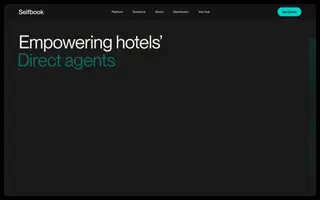 Selfbook homepage website preview