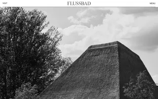Flussbad homepage website preview