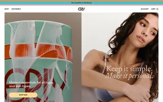 ERLY Skincare homepage website preview