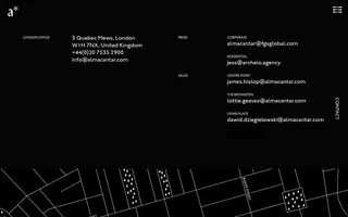 Almacantar homepage website preview