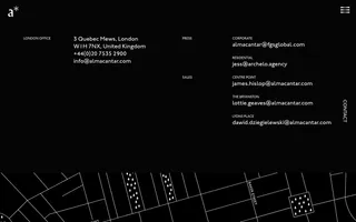 Almacantar homepage website preview