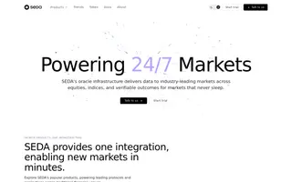 SEDA homepage website preview