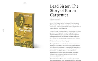 Lucy O'Brien homepage website preview