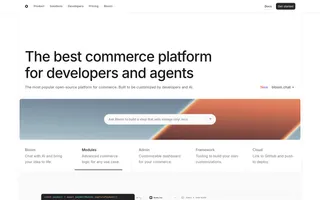 Medusa homepage website preview