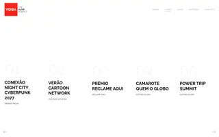 Voga homepage website preview