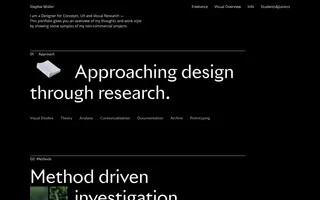 Stephie Müller homepage website preview