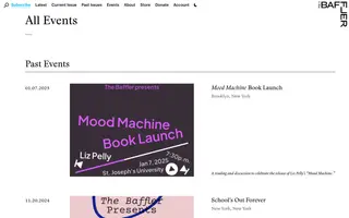 The Baffler homepage website preview