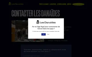 Les Danaïdes homepage website preview
