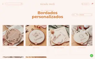 Tienda Moli homepage website preview