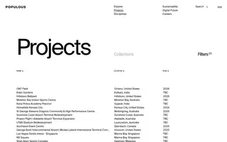 Populous homepage website preview