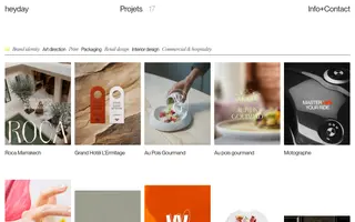 Heyday Studio homepage website preview