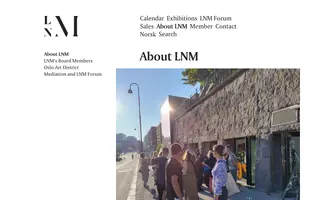 LNM homepage website preview