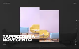 Giacomo Mottin homepage website preview