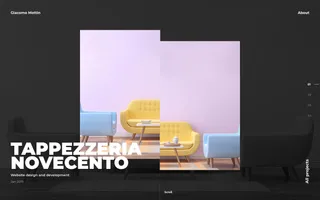 Giacomo Mottin homepage website preview