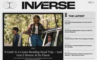 Inverse homepage website preview