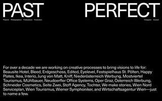 Present Perfect homepage website preview