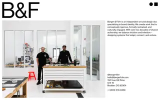 Berger & Föhr homepage website preview