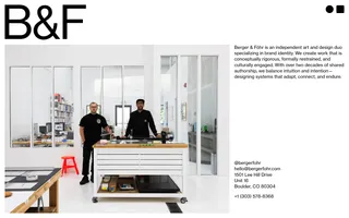 Berger & Föhr homepage website preview