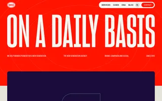 On A Daily Basis homepage website preview