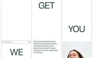 The Mind Map homepage website preview