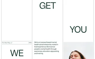 The Mind Map homepage website preview