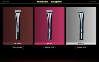 Bedouin's Daughter homepage website preview