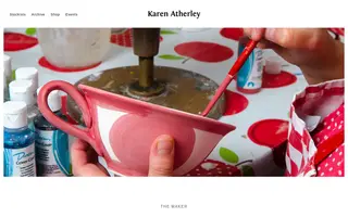 Karen Atherley homepage website preview