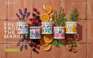 Rewined homepage website preview