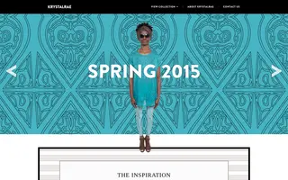 Krystalrae homepage website preview