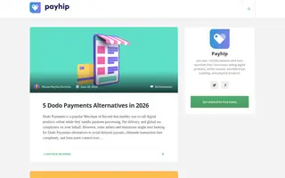 Payhip homepage website preview