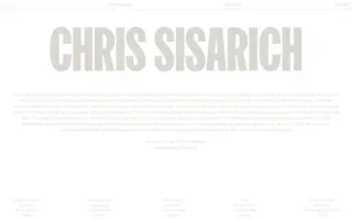 Chris Sisarich homepage website preview