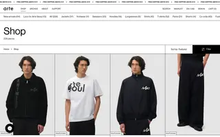 Arte Antwerp homepage website preview
