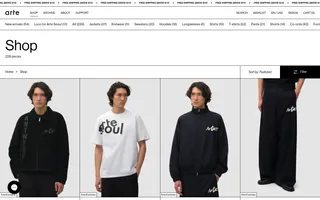 Arte Antwerp homepage website preview