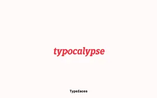Typocalypse homepage website preview