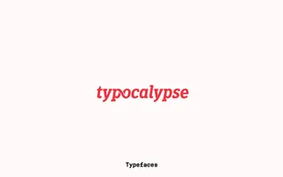 Typocalypse homepage website preview