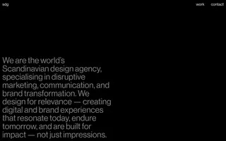 SDG homepage website preview