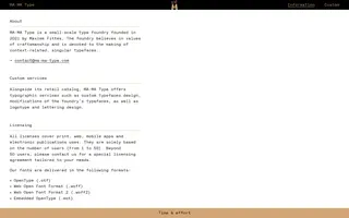 MA-MA Type homepage website preview