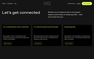 Made by ON homepage website preview