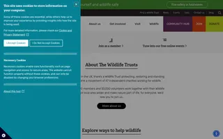 The Wildlife Trusts homepage website preview