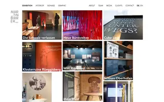 Martin Birrer Design homepage website preview