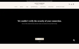 Nyetimber homepage website preview