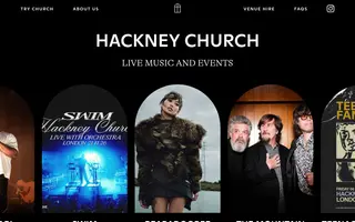 Hackney Church homepage website preview
