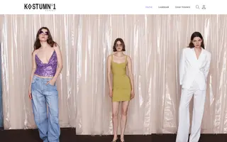 Kostum N1 homepage website preview
