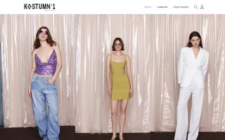 Kostum N1 homepage website preview