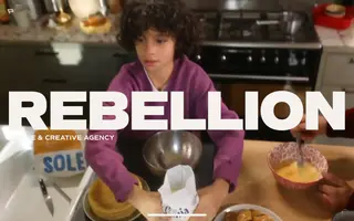 Agence Rébellion homepage website preview